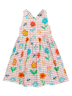 Frugi Sukienka "Delphi" w kolorze czerwono-turkusowo-białym rozmiar: 128/134