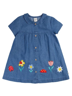 Frugi Sukienka dżinsowa "Rosemary" w kolorze niebieskim rozmiar: 98/104