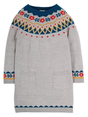 Frugi Sukienka "Fairisle" w kolorze szarym rozmiar: 98/104