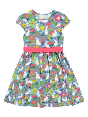 Frugi Sukienka "Issey" w kolorze różowo-błękitno-zielonym rozmiar: 122/128