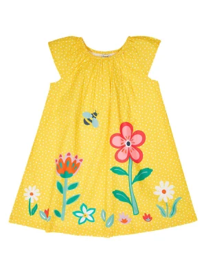 Frugi Sukienka "Lowen" w kolorze żółto-różowym rozmiar: 110/116