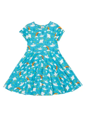 Frugi Sukienka "Spring" w kolorze błękitnym rozmiar: 92 / 98