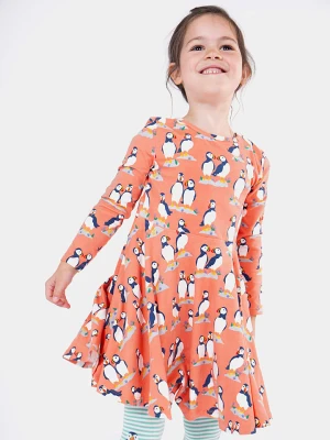 Frugi Sukienka w kolorze pomarańczowym rozmiar: 110/116