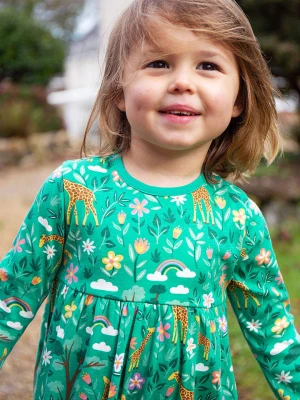 Frugi Sukienka w kolorze zielonym rozmiar: 74/80