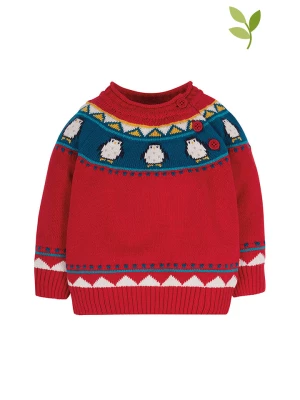 Frugi Sweter "Fika" w kolorze czerwonym rozmiar: 92/98