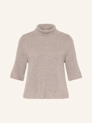 Ftc Cashmere Dzianinowa Koszulka Z Dzianiny Kaszmirowej beige