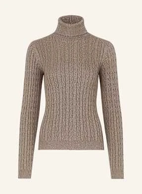 Ftc Cashmere Golf Z Kaszmirem I Błyszczącą Przędzą braun