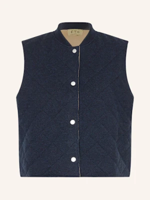 Ftc Cashmere Kamizelka Z Dzianiny Z Dodatkiem Kaszmiru blau