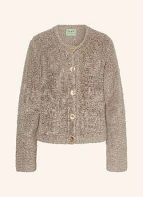 Ftc Cashmere Kardigan Bouclé braun