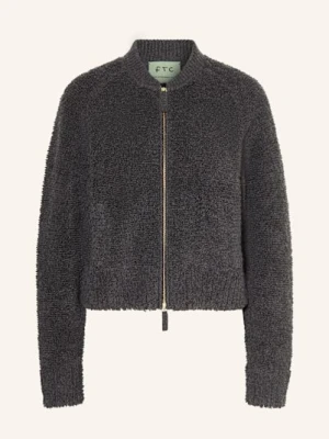 Ftc Cashmere Kardigan Bouclé grau