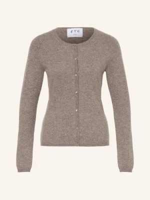 Ftc Cashmere Kardigan Z Kaszmiru beige
