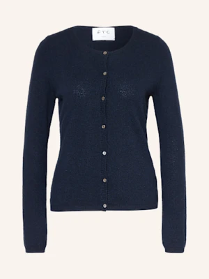Ftc Cashmere Kardigan Z Kaszmiru blau
