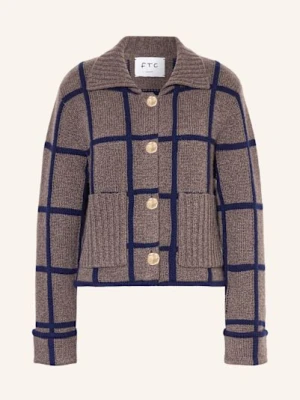 Ftc Cashmere Kardigan Z Kaszmiru braun