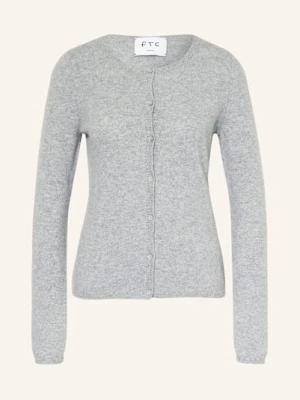 Ftc Cashmere Kardigan Z Kaszmiru grau