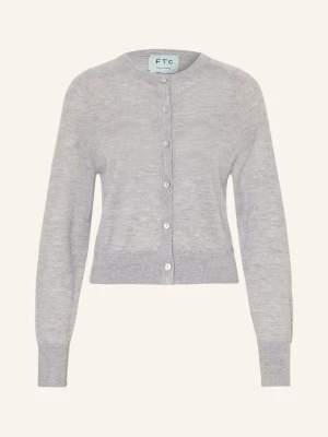Ftc Cashmere Kardigan Z Kaszmiru grau