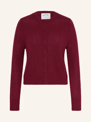 Ftc Cashmere Kardigan Z Kaszmiru rot