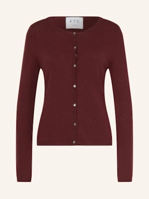 Ftc Cashmere Kardigan Z Kaszmiru rot