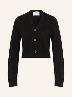 Ftc Cashmere Kardigan Z Kaszmiru schwarz