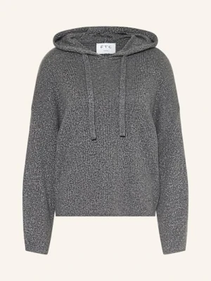 Ftc Cashmere Kardigan Z Kaszmiru Z Błyszczącą Przędzą grau