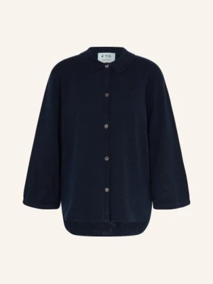 Ftc Cashmere Kardigan Z Kaszmiru Z Rękawami 3/4 blau