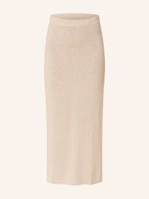 Ftc Cashmere Spódnica Z Błyszczącą Przędzą gold