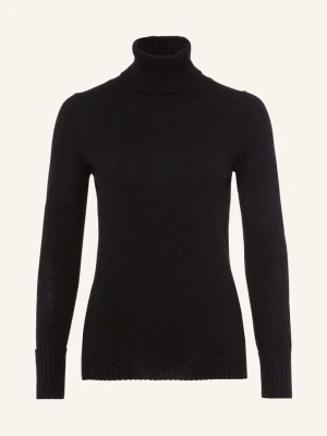 Ftc Cashmere Sweter Z Golfem Z Kaszmiru schwarz CZARNY