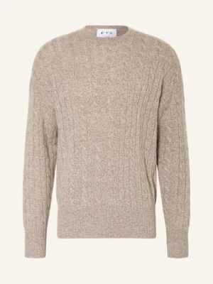 Ftc Cashmere Sweter Z Kaszmiru beige