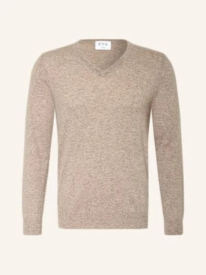 Ftc Cashmere Sweter Z Kaszmiru braun