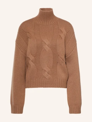 Ftc Cashmere Sweter Z Kaszmiru braun BRĄZOWY