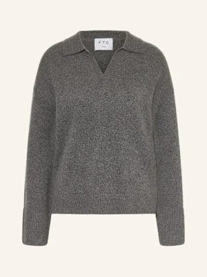 Ftc Cashmere Sweter Z Kaszmiru grau