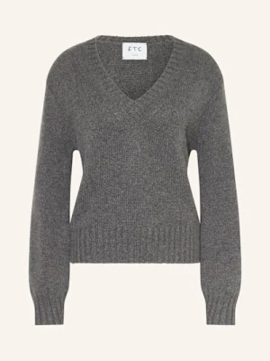 Ftc Cashmere Sweter Z Kaszmiru grau