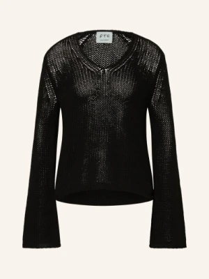 Ftc Cashmere Sweter Z Kaszmiru schwarz