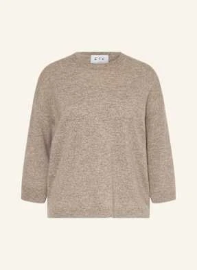 Ftc Cashmere Sweter Z Kaszmiru Z Rękawem 3/4 beige