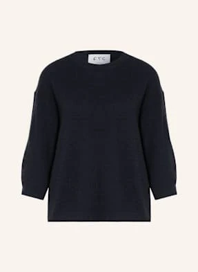 Ftc Cashmere Sweter Z Kaszmiru Z Rękawem 3/4 blau