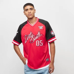 FUBU Athletics Dirty South Baseball Jersey, markiFUBU, Jerseys, w kolorze czerwony, rozmiar: