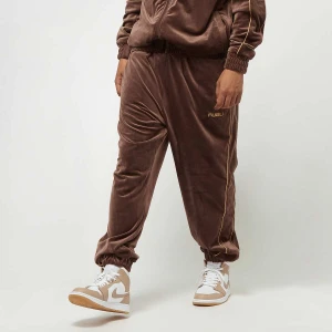 FUBU Corporate Velours Track Pants brown/sand mężczyźni Spodnie dresowe niebieski rozmiar Odzież