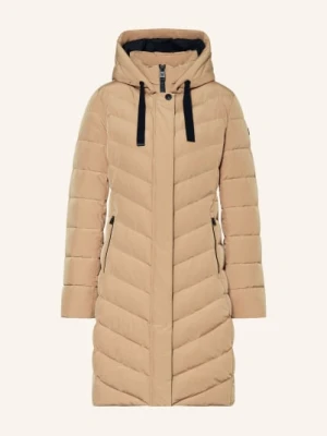 Fuchs Schmitt Płaszcz Pikowany Z Odpinanym Kapturem beige