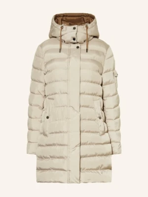 Fuchs Schmitt Płaszcz Pikowany Z Odpinanym Kapturem beige