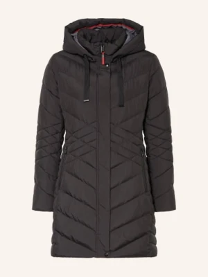 Fuchs Schmitt Płaszcz Pikowany Z Odpinanym Kapturem schwarz