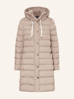 Fuchs Schmitt Płaszcz Pikowany Ze Sztucznym Futrem beige