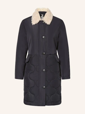 Fuchs Schmitt Płaszcz Pikowany Ze Sztucznym Futrem blau