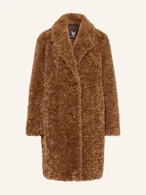 Fuchs Schmitt Płaszcz Ze Sztucznego Futra braun