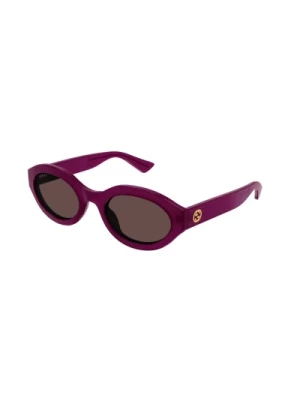 Fuchsia Brown Okulary przeciwsłoneczne Gg1579S 004 Gucci