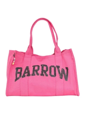 Fuchsia Canvas Tote Bag Woman Barrow
