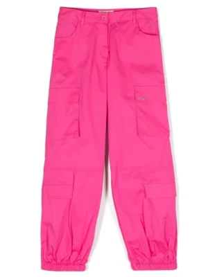 Fuchsia Poplin Spodnie Twinset