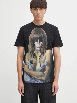 Fucking Awesome t-shirt bawełniany Last Night męski kolor czarny z nadrukiem PN20139