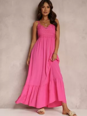 Fuksjowa Sukienka Chryazire rosa