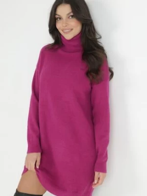 Fuksjowa Sukienka Dzianinowa Classificator