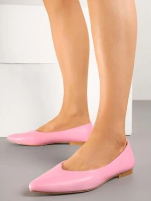 Fuksjowe Balerinki Vices z Migdałowym Noskiem Neomaria