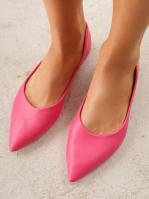 Fuksjowe Balerinki ze Szpiczastymi Noskami w Eleganckim Stylu Lagenaria goodin